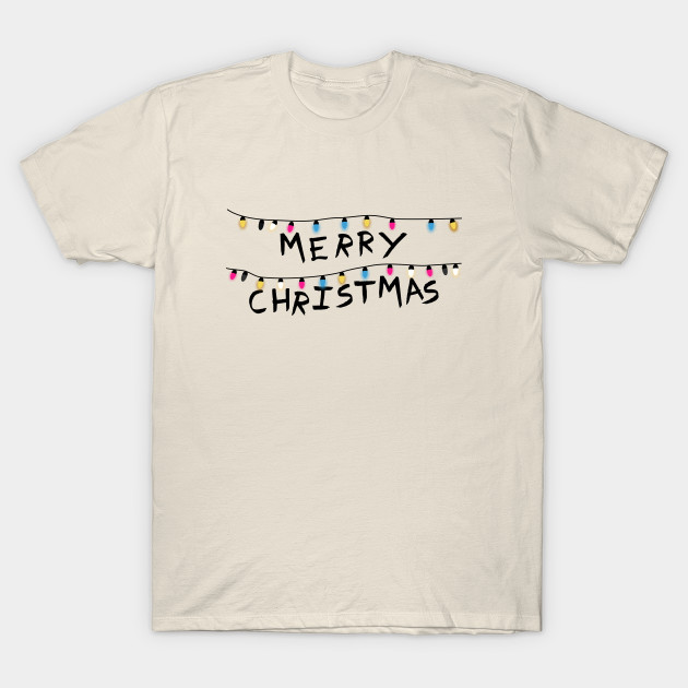 Merry Christmas - Stranger things - Christmas - T-Shirt | TeePublic